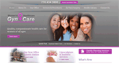 Desktop Screenshot of gyn-care.com